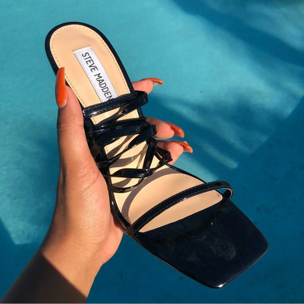 Steve Madden Uplift in Black Patent Leather - Picture 3 of 7